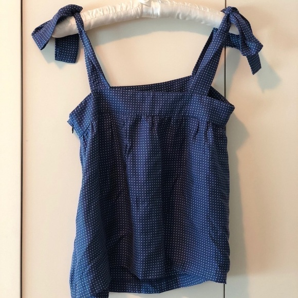 J. Crew Polka Dot Silk Blouse Size 00 - Picture 6 of 16